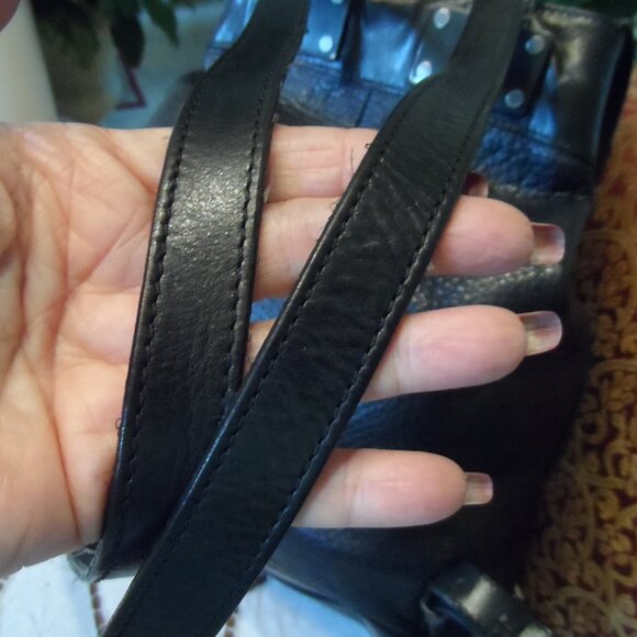 Rag & Bone Mini Pilot Black Leather Backpack - Picture 9 of 16